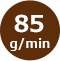 85g/min